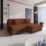 Masseno Ecksofa FIORO mit Schlaffunktion L-Form, Sofa mit Bettkasten,...