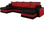 MIRJAN24 Ecksofa Kris U, Stilvoll Eckcouch mit Bettkasten und Schlaffunktion,...