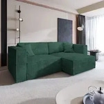 Masseno Ecksofa NERIO P mit Schlaffunktion L-Form, Sofa mit Bettkasten,
