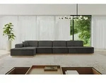 ALTDECOR Ecksofa in L-Form IREA-L3-v2 412x165x80 cm Dunkelgrau Corner Sofa...