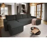 Masseno Ecksofa ASPRA mit Schlaffunktion U-Form, Sofa mit Bettkasten,...