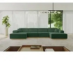 ALTDECOR Ecksofa in U-Form IREA-U2-v2 386x165x80 cm Gr&uuml;n Corner Sofa Bett...
