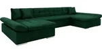 MIRJAN24 Ecksofa Alia Premium mit Regulierbare Armlehnen, U-Form Schlafsofa vom
