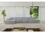 ALTDECOR Ecksofa in L-Form IREA-L3-v2 412x165x80 cm Hellgrau Corner Sofa...