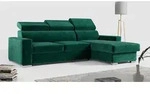 Ecksofa, Verstellbare Kopfst&uuml;tzen, L Couch, Polstersofa mit Bettkasten - FOX-L...