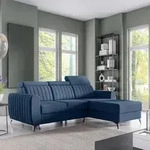 Ecksofa CONNOR I - mit Schlaffunktion, Bettkasten & universeller Ottomane,...
