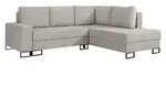 Selsey Larelle &ndash; Ecksofa mit Schlaffunktion & Bettkasten, Chenille, Ottomane