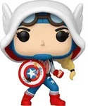 Marvel POP! Vinyl Figur Cap-Gwen 9 cm - Blau