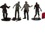 The Walking Dead Actionfiguren 4er-Pack Walkers 13 cm - Bunt