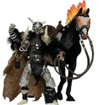 Spawn Actionfigur Bloodaxe mit Pferd (Spawn: The Dark Ages) (McFarlane Toys 30th