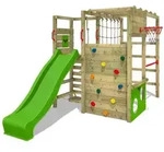 Kletterger&uuml;st Fatmoose ActionArena Air XXL mit Rutsche und Reckstange in...