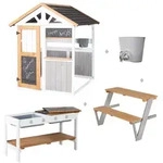 Roba 456066 Spielhaus mit Tischset & BBQ-K&uuml;che &ndash; Outdoor + 1460x1055x1335 mm