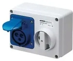 Gewiss Steckdose GW66004 230V 16A IP44 Blau - Blau