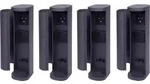 Novatool 4x Steckdosenturm 2-fach au&szlig;en Anthrazit rund mit Blende IP44...