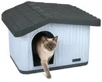 VOUNOT&reg; Katzenhaus & Hundeh&uuml;tte Indoor Outdoor, Haustierhaus Winterfest und