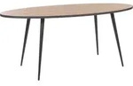 BELIANI Esstisch Braun / Schwarz 180 x 90 cm aus MDF-platte und Metall in...