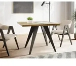 Quadratischer Ausziehbarer Esstisch Quadro 100-200 cm - Industrial...