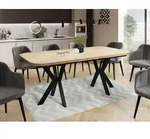 Ausziehbarer Esstisch im Modern-Stil - Rechteckiger Tisch mit Schwarzen...