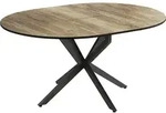 Esstisch Vicco Loyd Schwarz/Eiche rustikal 120 x 76.5 cm ausziehbar, Model...