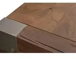 MASSIVMOEBEL24 Esstisch Mango 240x100x76 braun lackiert Amsterdam #17 - Braun