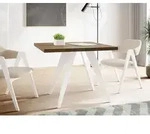 Quadratischer Ausziehbarer Esstisch Quadro 100-150 cm - Industrial...