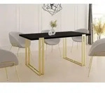 Ausziehbarer Esstisch - Gro&szlig;er Tisch im Loft-Stil mit Golden Metallbeinen 120...