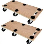 Mega Deal 2x Profi Transportroller HERCULES | BxT 30x68 cm | Traglast 300 kg | 6