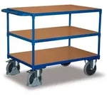 Schwerer Tischwagen 500 kg mit 3 Ladefl&auml;chen Typ XL + EasySTOP