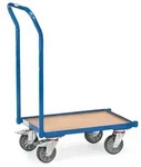 fetra 135810, Sperrholz, Stahl, Transportwagen, Blau, 250 kg, 4 Rad/R&auml;der, 12,5 cm