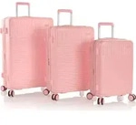Heys Pastel 4 Rollen Kofferset 3-teilig mit Dehnfalte - Orange