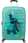 American Tourister Wavebreaker Disney Spinner 77 / 28 Disney Trolley Stitch Flower