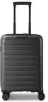 d&n Toronto 4 Rollen Kabinentrolley S 54 cm mit Dehnfalte - Schwarz
