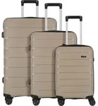 D&N Travel Line 4100 - Trolley-Set, 3tlg. (taupe) - Beige
