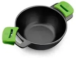 BRA Prior | Konkaver Kochtopf, Aluminiumguss, Schwarz, 28 cm - Schwarz