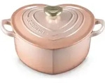 LeCreuset Br&auml;ter Herz mit Herzknopf 20cm | Peche : Peche Farbe: Peche