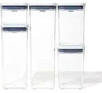 OXO &ndash; 5er-Set POP-Beh&auml;lter 0,4 l - 1,1 l - 1,7 l - 2,1 l aus BPA-freiem Kunststoff