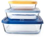 Set mit 3 Ibili-Kasserollen, Borosilikatglas, 610/1170/1940 ml,