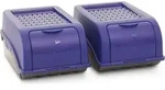 Novaliv 2x Klein 3,5 L Zwiebeltopf marineblau Zwiebelbox Knoblauchtopf