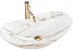 Rea Aufsatzwaschbecken Royal Lava Oval White - Wei&szlig;