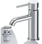 AM.PM Badarmatur mit Pop-Up Ablaufventil f&uuml;r Waschbecken Wasserhahn Bad Chrom