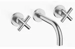Dornbracht 36707892-93 WT-Wandbatt. ohne Ablaufgarnitur TARA - Silber