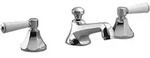 Dornb 3-Loch-Waschtischbatterie MADISON Ausladung 135mm dark platinum matt