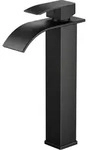 FORIOUS Wasserfall Waschtischarmatur Schwarz mit Wassersparender...