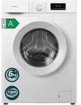 homeX Waschmaschine 6kg, Frontlader - 1.000 U/Min, AquaStop, Inverter Motor, 14