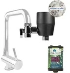 rivaALVA-S Jova EM Wasserfilter am Wasserhahn mit EM-Keramik - Schwarz - Schwarz