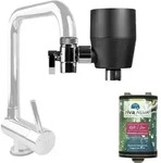 rivaALVA-S Jova Wasserfilter am Wasserhahn - Schwarz - Schwarz