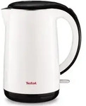 Tefal KO260130, 1,7 l, 2400 W, Schwarz, Wei&szlig;, Kunststoff, Edelstahl,