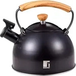 Bergner Wasserkocher BG-37312 2,3L Edelstahl Matt Schwarz - Schwarz