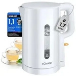 Bomann&reg; Wasserkocher 1,7L | BPA frei | 2200W | Einhandbedienung 