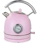 MOA Retro Wasserkocher - Pastell Rosa - Elektrisch - Edelstahl - EK4TP - Hellrosa